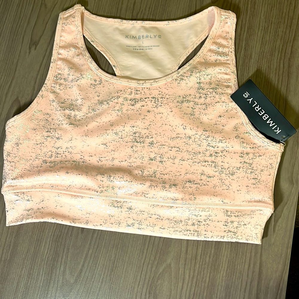Blush Pink Leggings and sports bra - Picture 4 of 6